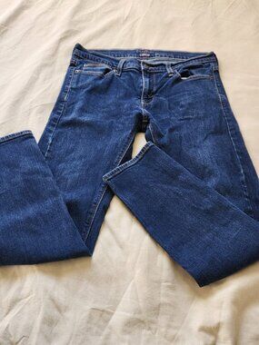 Denizen Levis Jeans Womens Size 16 Blue Cotton Stretch High Rise Ankle Skinny